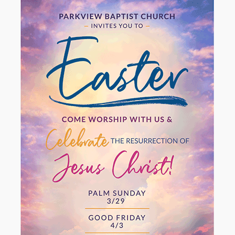 Baptist Church Easter Mass Invite